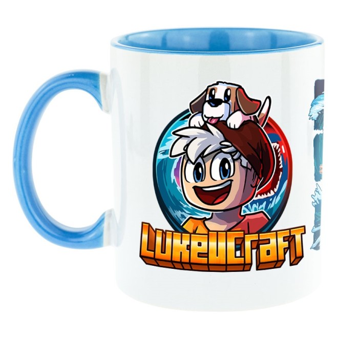 Meer Horror Bi-Color Tasse hellblau