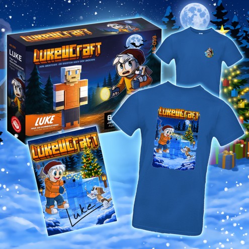 Winter mit LukeUCraft T-SHIRT KLEMMBAUSTEIN-BUNDLE